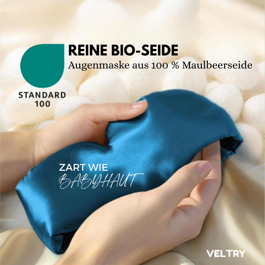 100% Seiden Schlafmaske | Tiefer schlafen. Strahlend aufwachen. - Alenmo