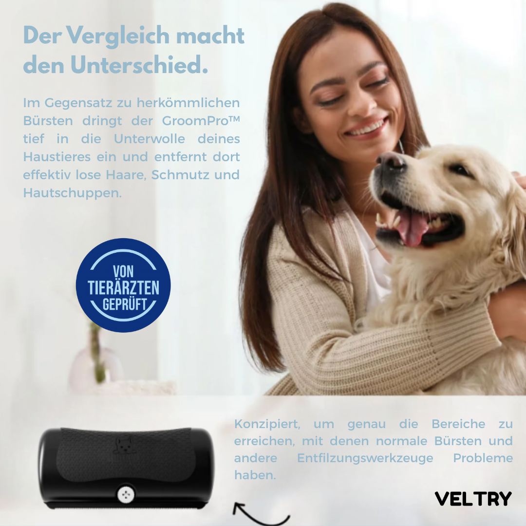 GroomPro™ | Die Nr. 1 Lösung gegen Tierhaare - Alenmo 